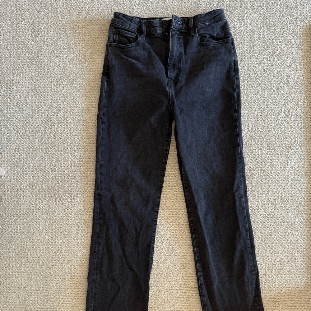 Frame Denim Women's Black The Ruler Jeans